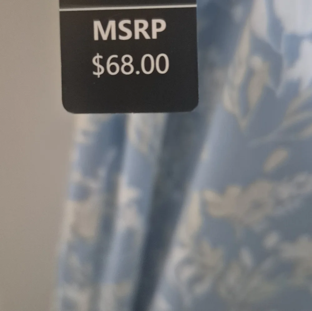 Floral Blue Nightgown Size 2X - Picture 9 of 11